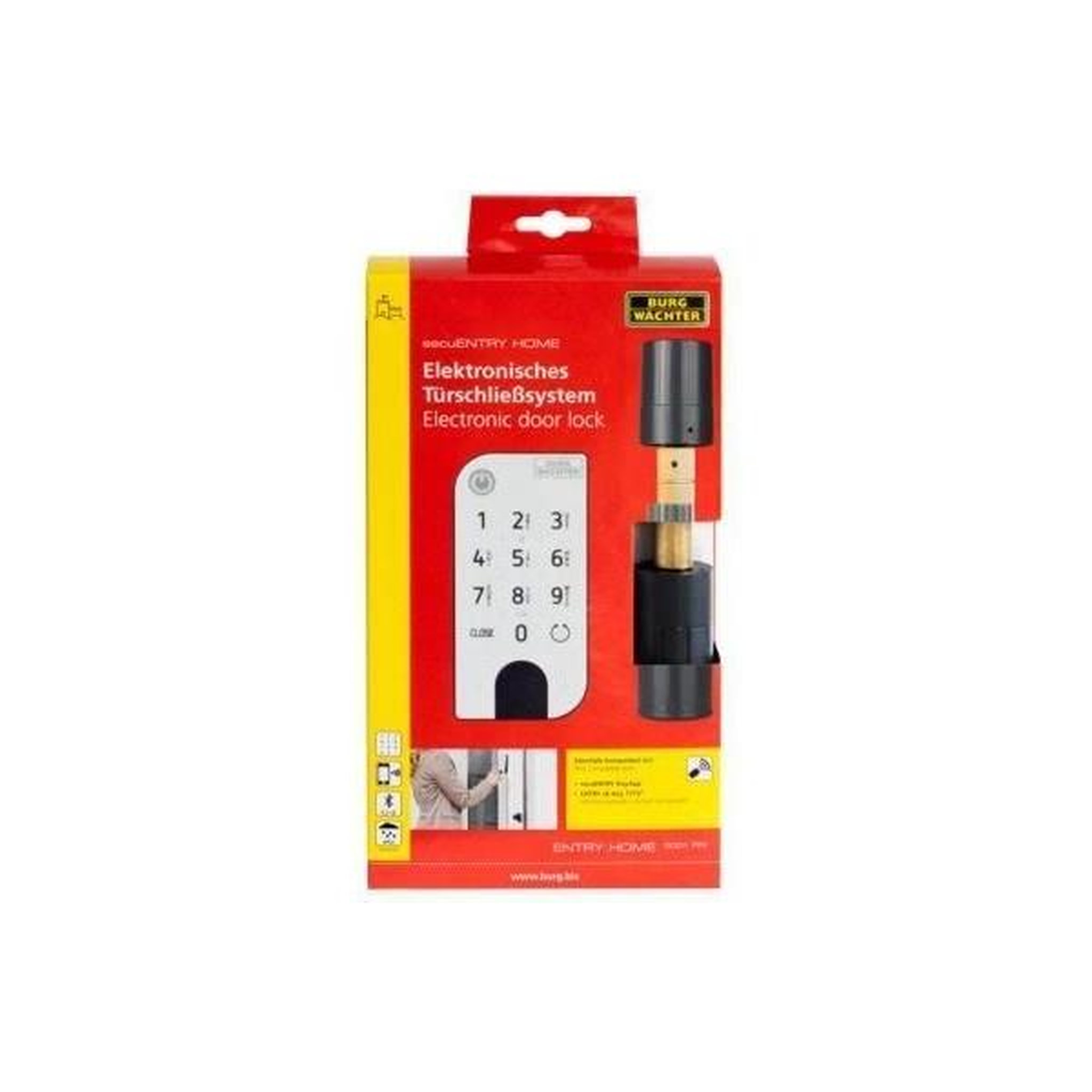 Voir la diapositive 5 : BURG WACHTER Cylindre électronique burg-wächter secuentry home 5001 avec clavier pincode entry - 6 utilisateurs