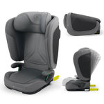 KINDERKRAFT Siège auto isofix pliable avec protection. Coloris disponibles : Bleu, Gris, Noir, Vert
