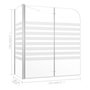 Voir la diapositive 6 : VIDAXL Enclos de bain 120x68x130 cm verre trempe rayures