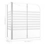 Voir la diapositive 6 : VIDAXL Enclos de bain 120x68x130 cm verre trempe rayures