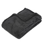 ATMOSPHERA Plaid  Microfibre  130x180cm Gris Foncé