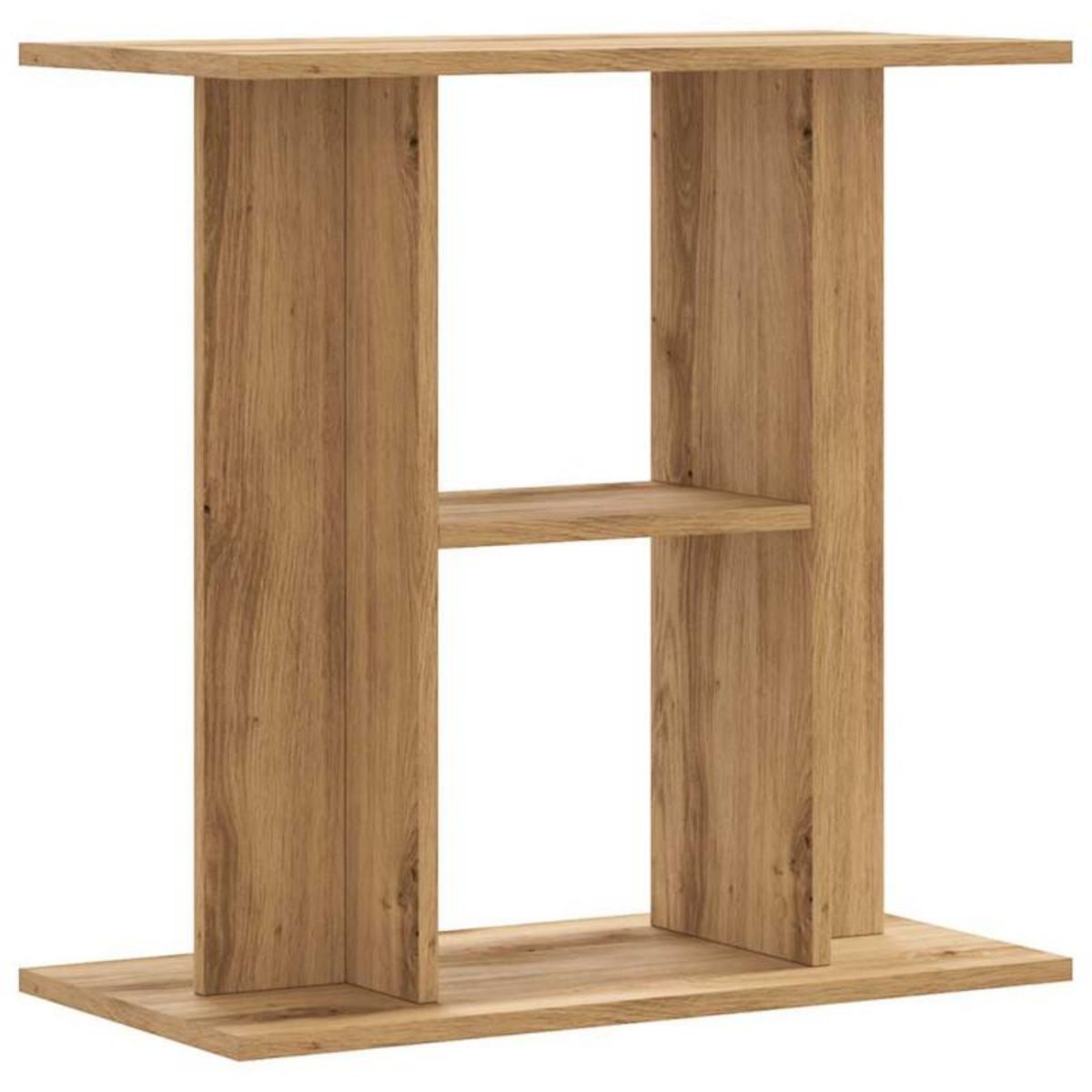 VIDAXL Support d aquarium chêne marron 60x30x60 cm bois d ingénierie