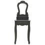 Voir la diapositive 3 : VIDAXL Ensemble de coiffeuse avec tabouret Gris 50x59x136 cm Paulownia