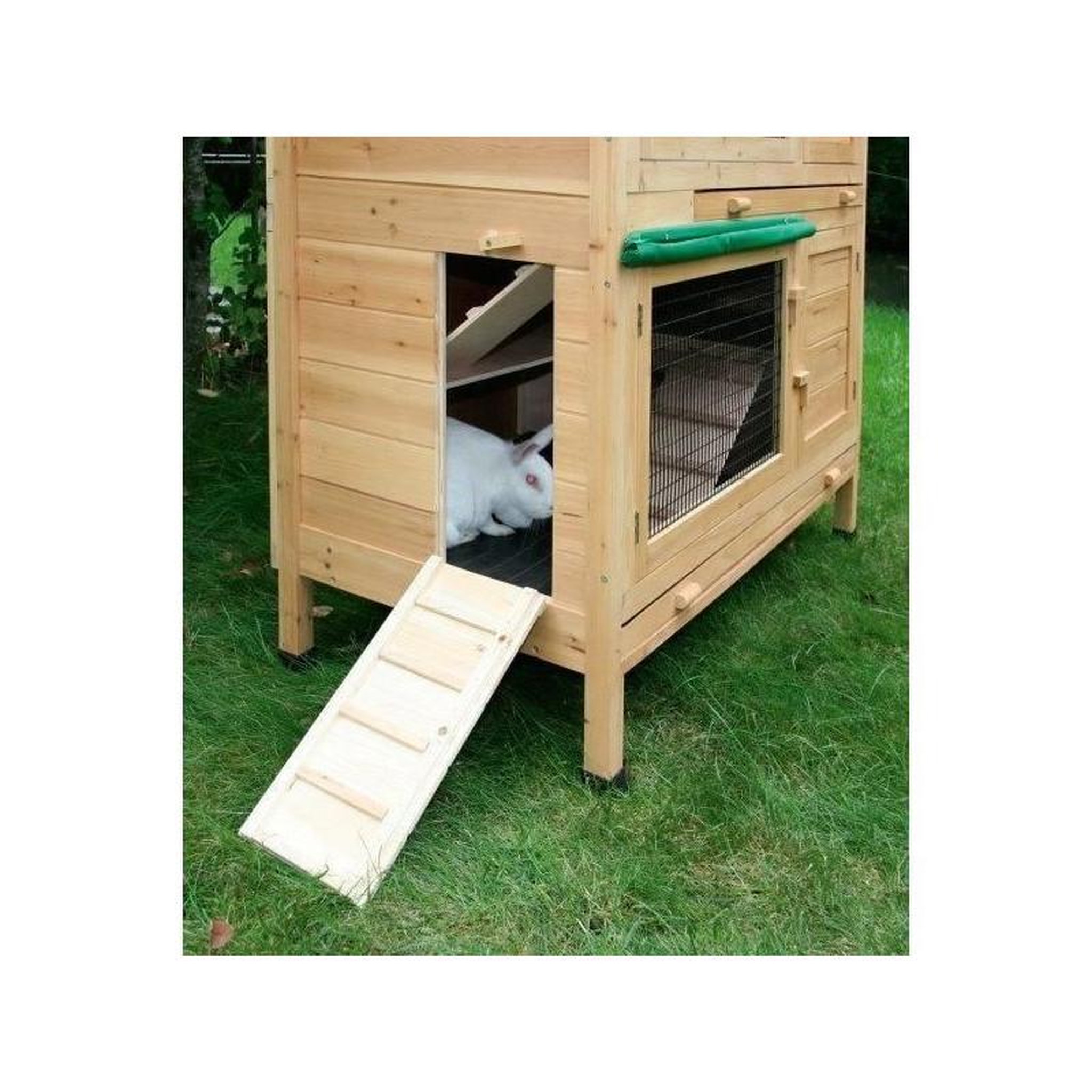 Voir la diapositive 4 : KERBL Clapier pour rongeur - KERBL - Appartement - 118 x 61 x 130 cm