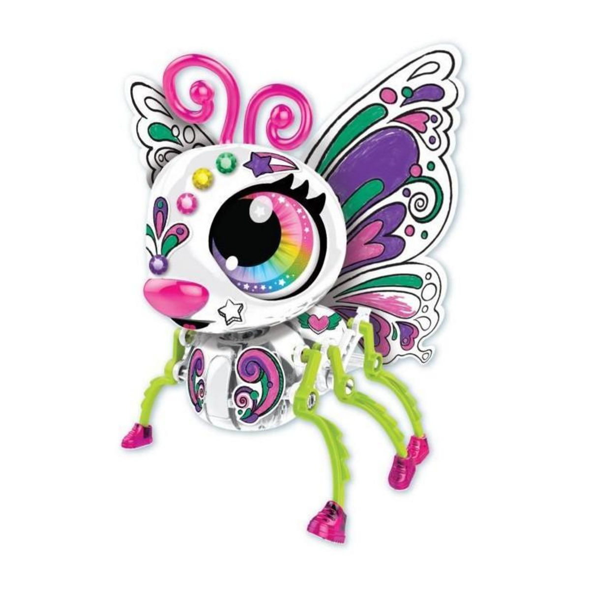 Crayola Papillon Robot intéractif a construire et personnaliser - Color & Create - CRAYOLA - Des 4 ans