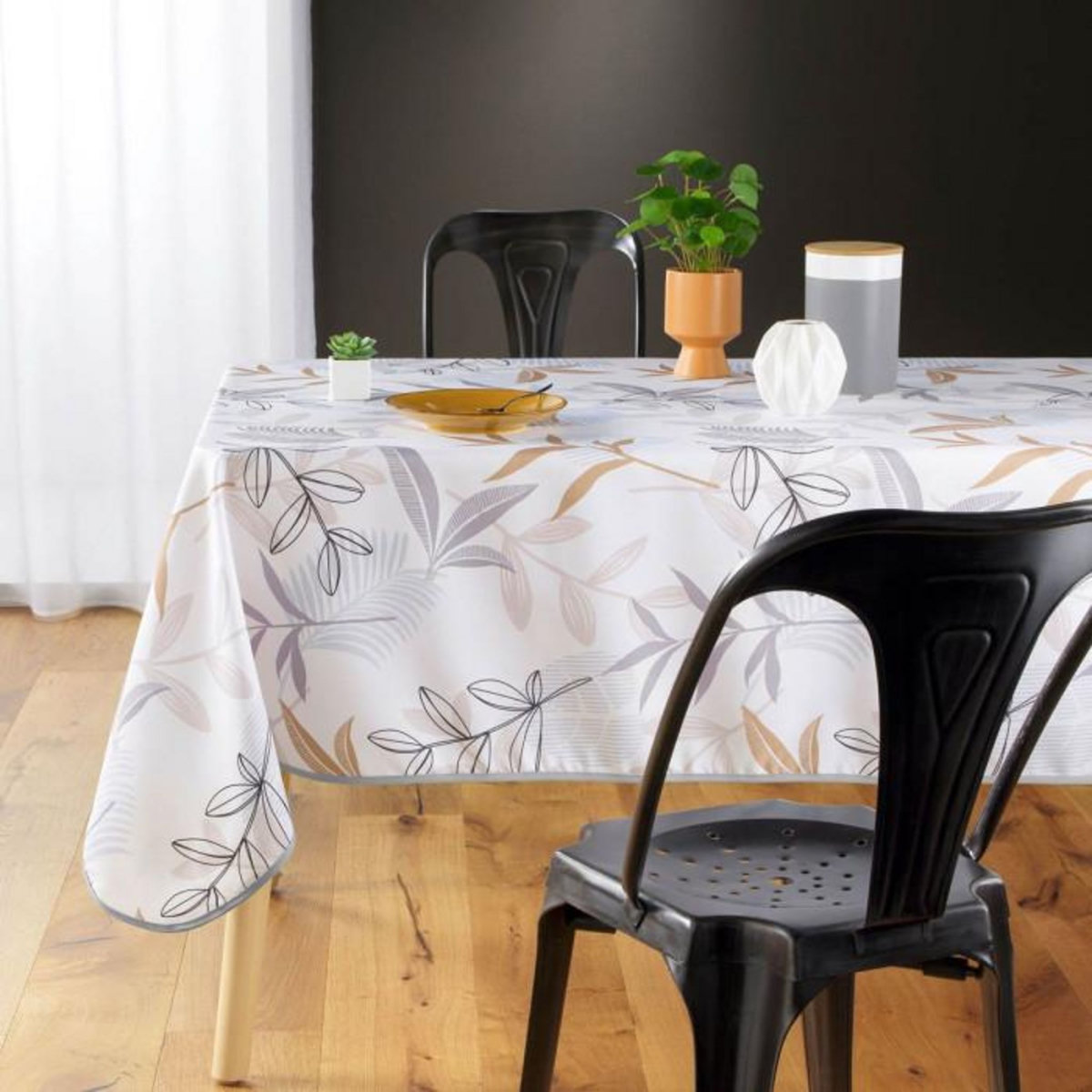 Paris Prix Nappe Imprimé  Miraline  150x240cm Blanc