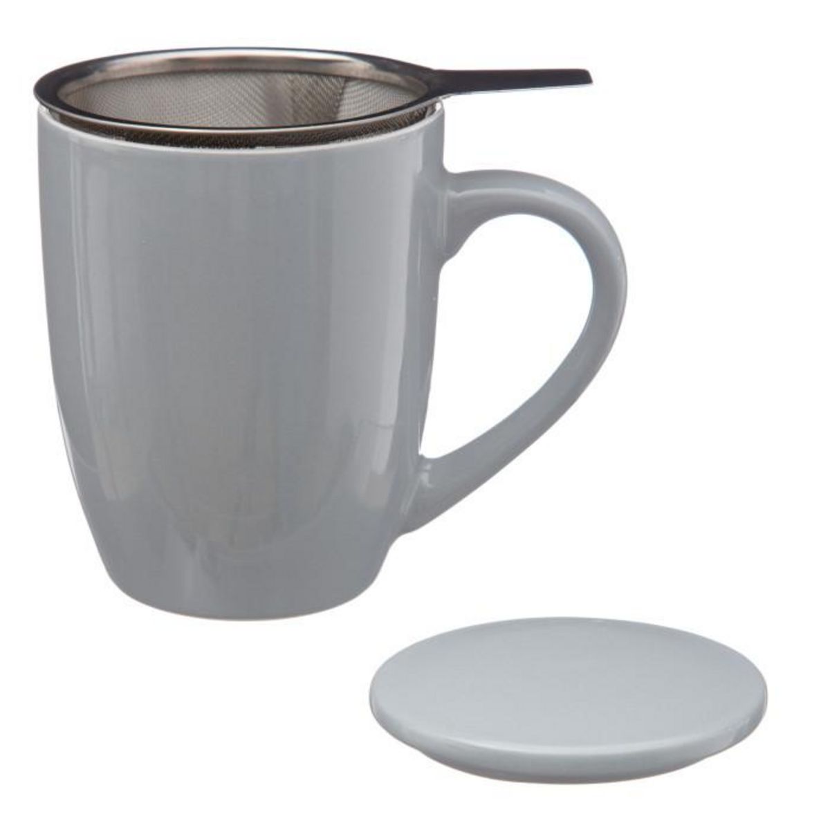 SECRET DE GOURMET Tisanière en Faïence  Colorama  32cl Gris