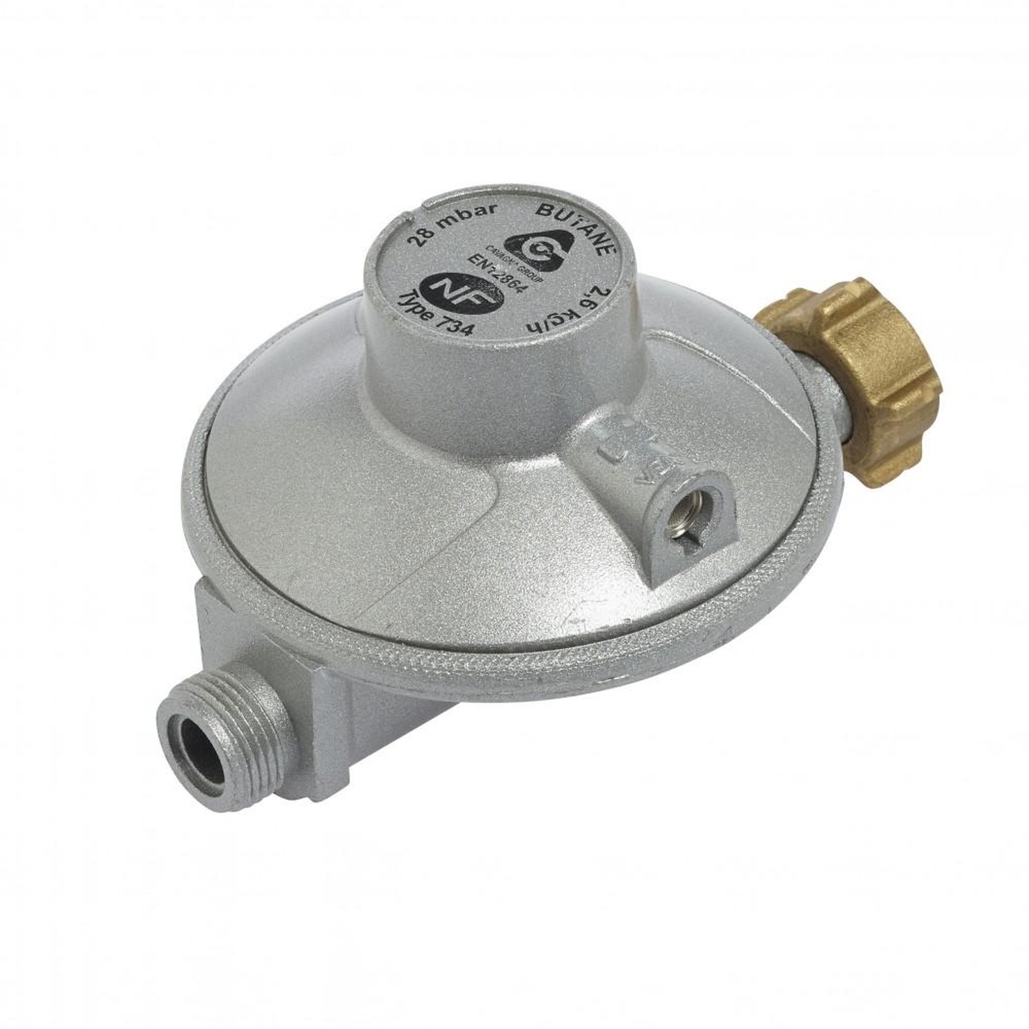 CENTRALE BRICO Détendeur pour gaz butane grand débit 28 millibars débit 2,6kg/h, GAZINOX