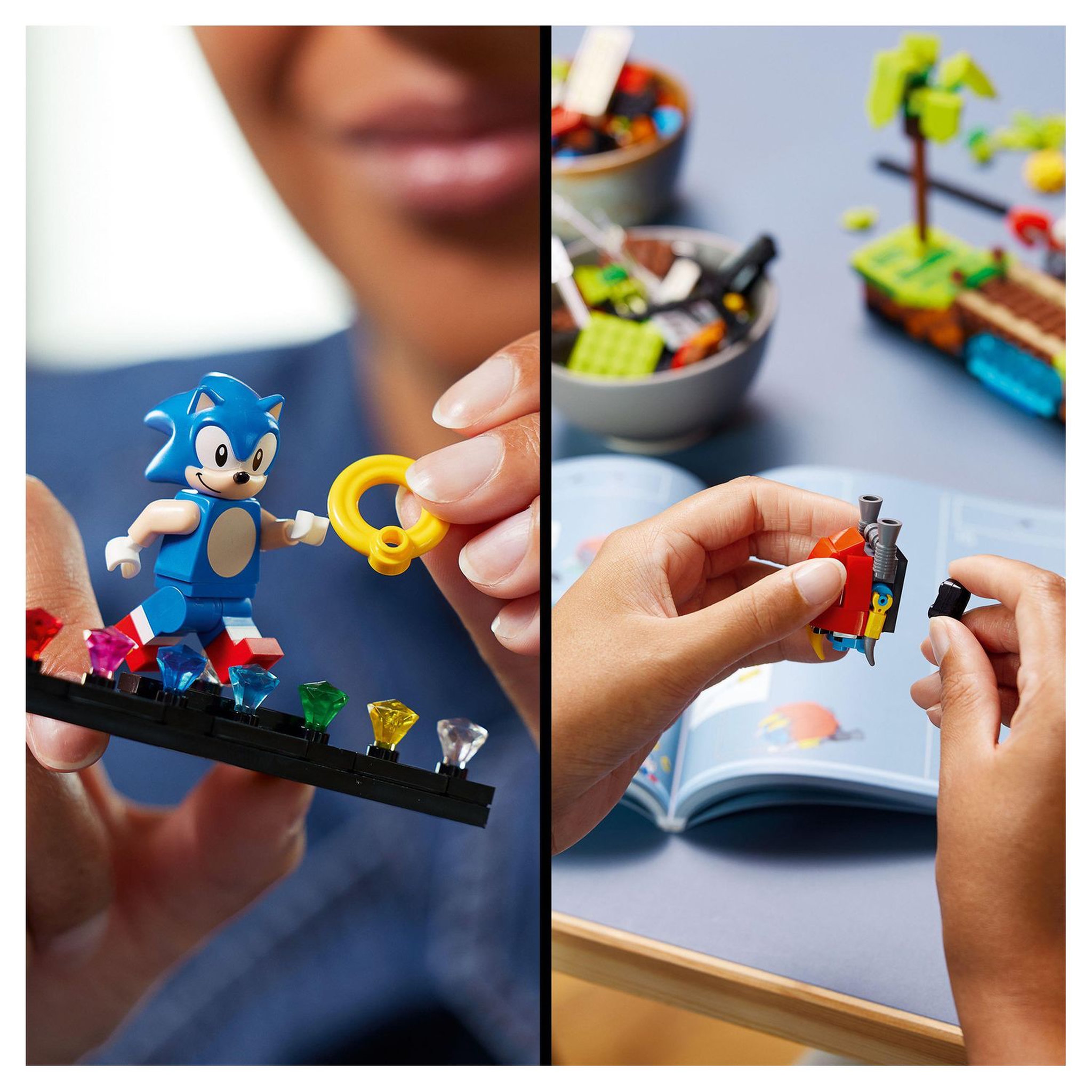 Voir la diapositive 6 : LEGO Ideas 21331 - Sonic the Hedgehog &ndash; Green Hill Zone, Jeu