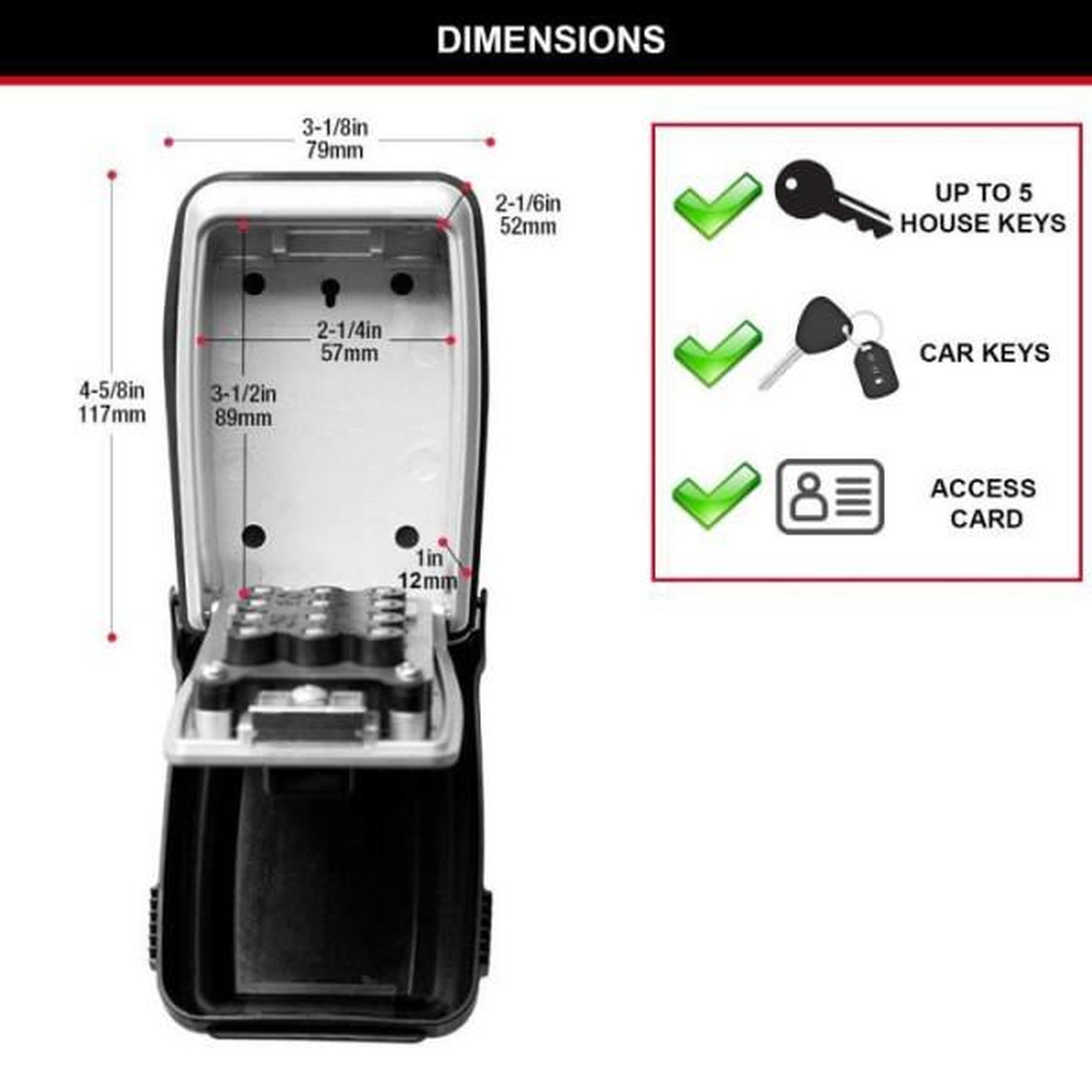 Voir la diapositive 4 : Master lock Armoire de sécurité masterlock boîte a clés 5423eurd format l