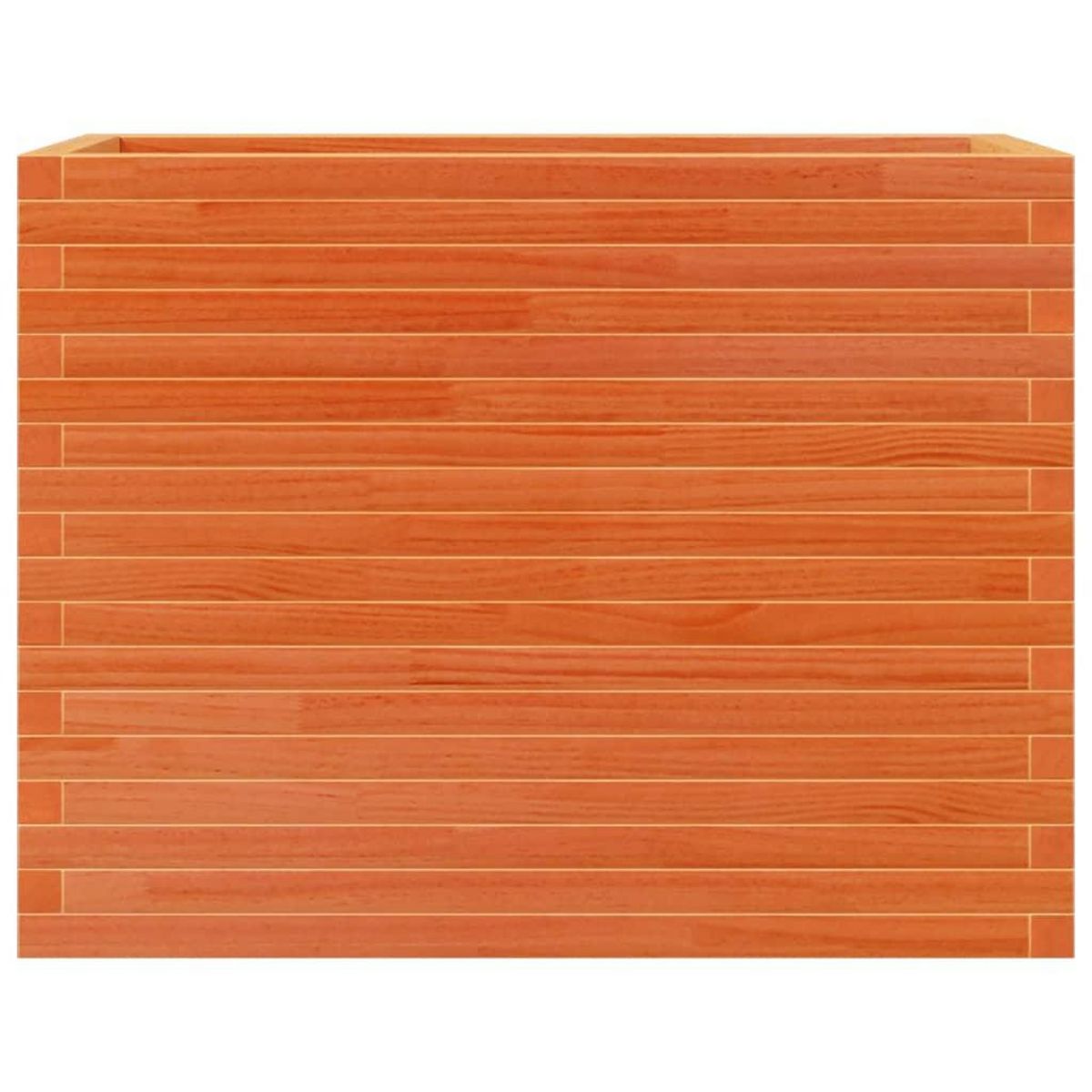 VIDAXL Jardiniere cire marron 90x40x68,5 cm bois de pin massif