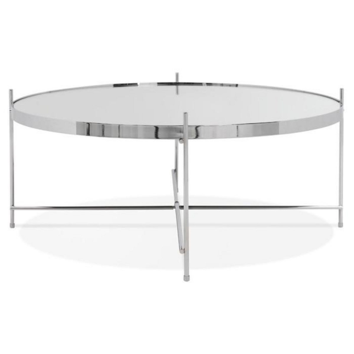 Paris Prix Table Basse Design en Verre  Rona  83cm Chromé
