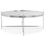 Voir la diapositive 3 : Paris Prix Table Basse Design en Verre  Rona  83cm Chromé