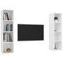 Voir la diapositive 3 : VIDAXL Meubles TV muraux 2 pcs Blanc Bois d'ingenierie