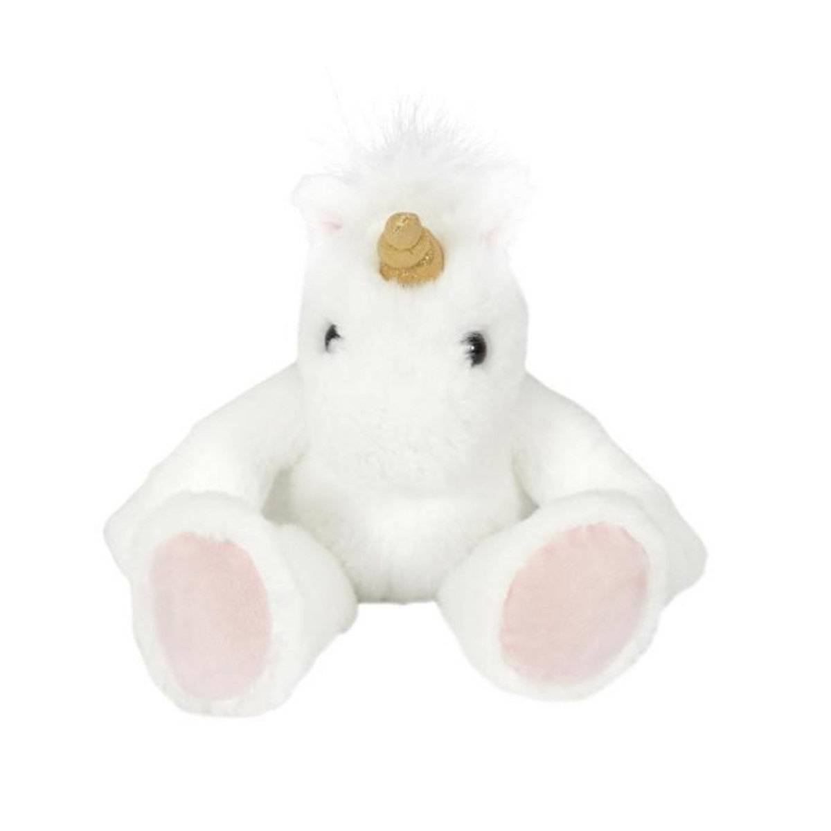 Paris Prix Peluche Enfant  Licorne  30cm Blanc & Rose