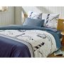 Voir la diapositive 2 : Home collection Parure housse de couette 100 %coton 51 plaisance captain