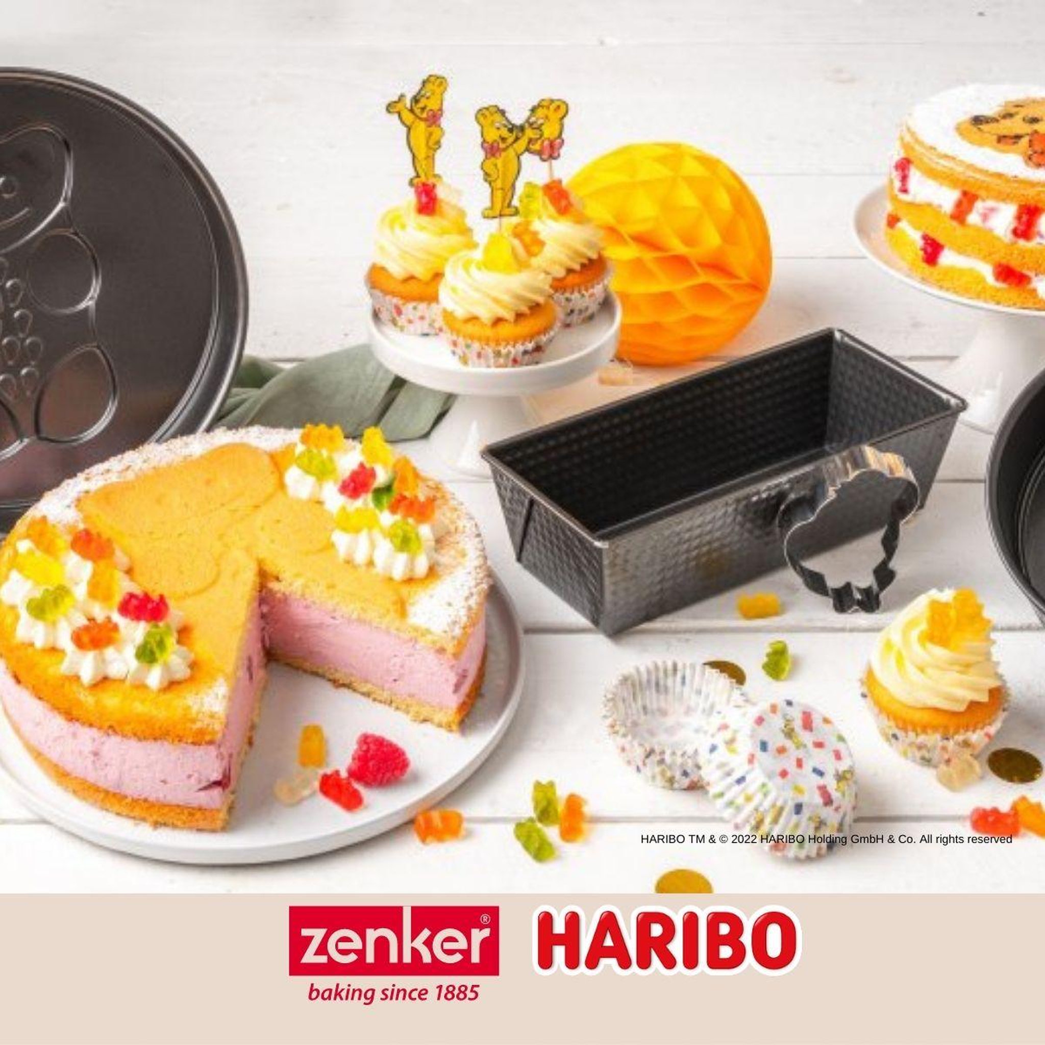 Voir la diapositive 6 : ZENKER Moule à cake 25 cm avec emporte-pièce zenker haribo