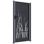Voir la diapositive 4 : VIDAXL Portail de jardin anthracite 105x205cm acier conception d'herbe