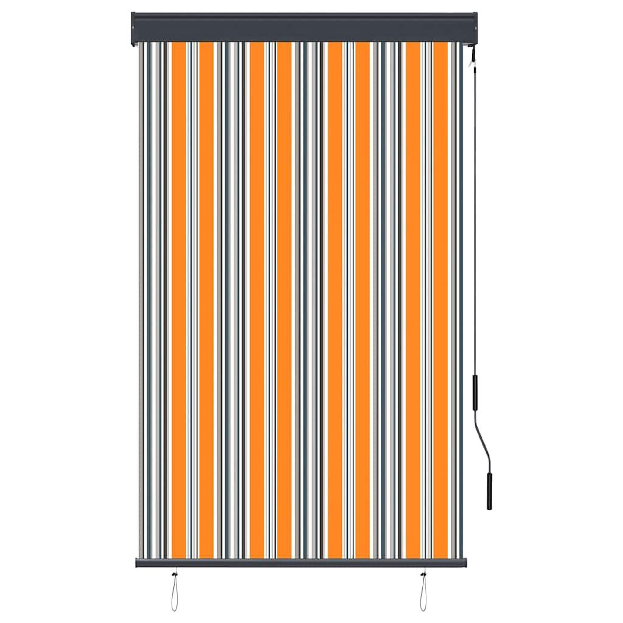Voir la diapositive 2 : VIDAXL Store roulant d'exterieur 100x250 cm Jaune et bleu
