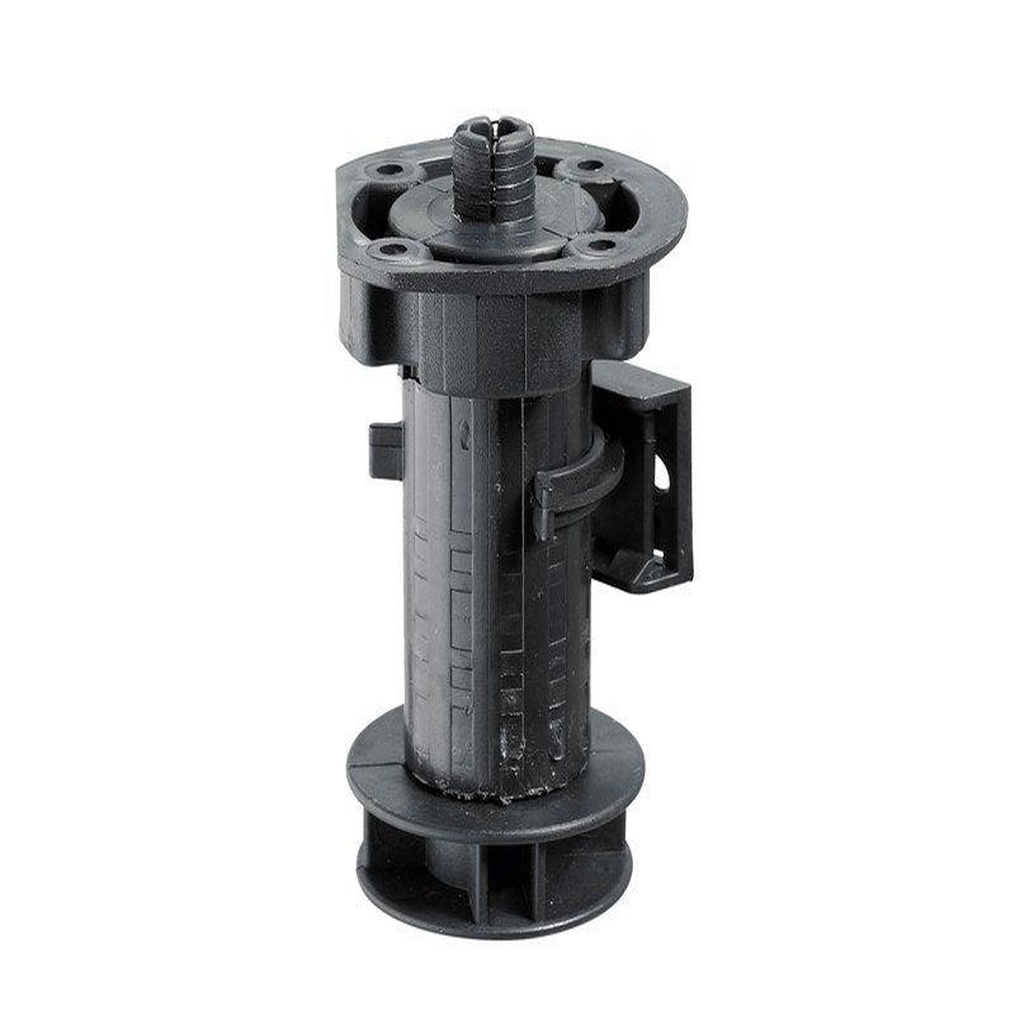CENTRALE BRICO Lot de 4 pieds plastique noirs à visser, D.25mm, H.100 mm