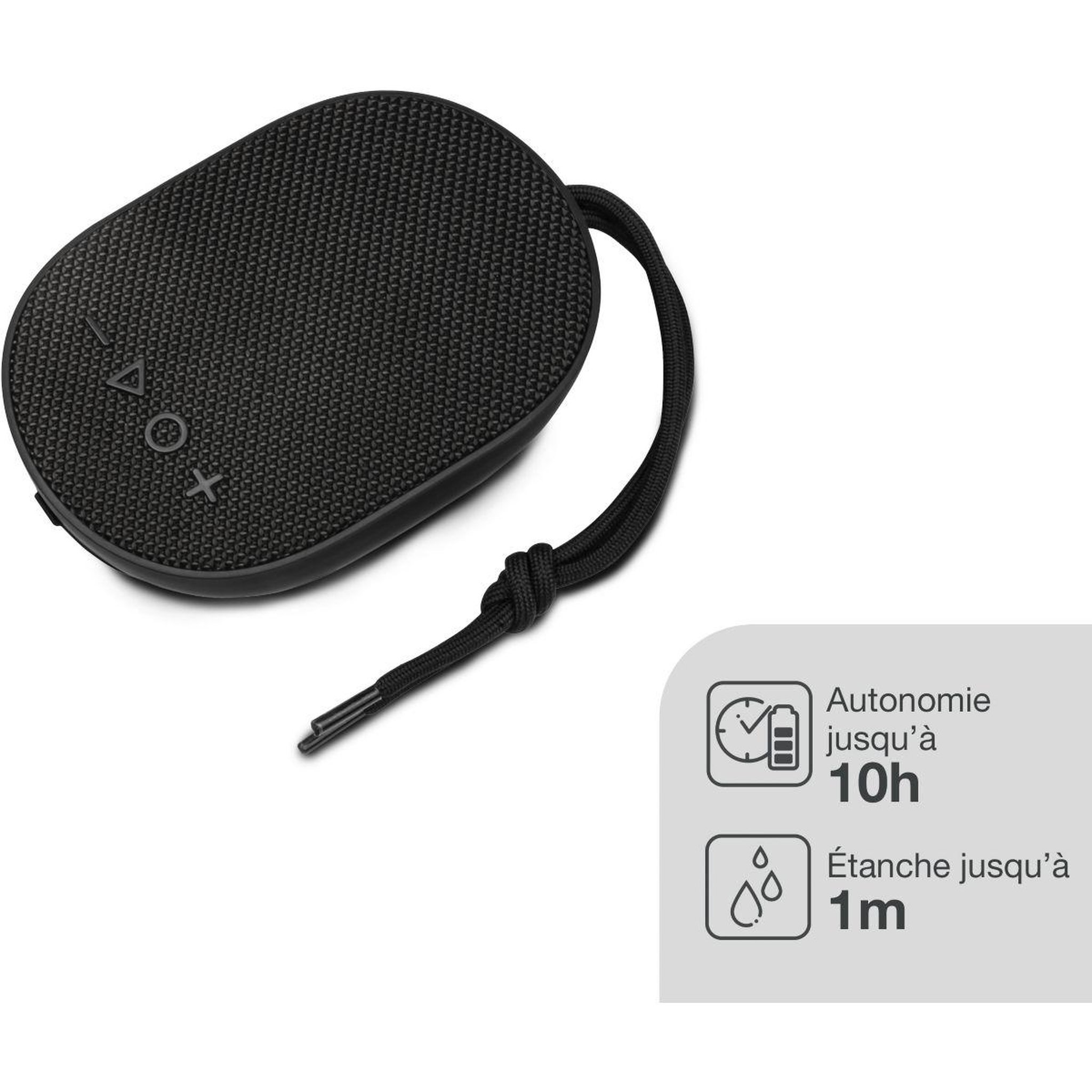 Voir la diapositive 2 : ESSENTIEL B Enceinte portable SB30 noire