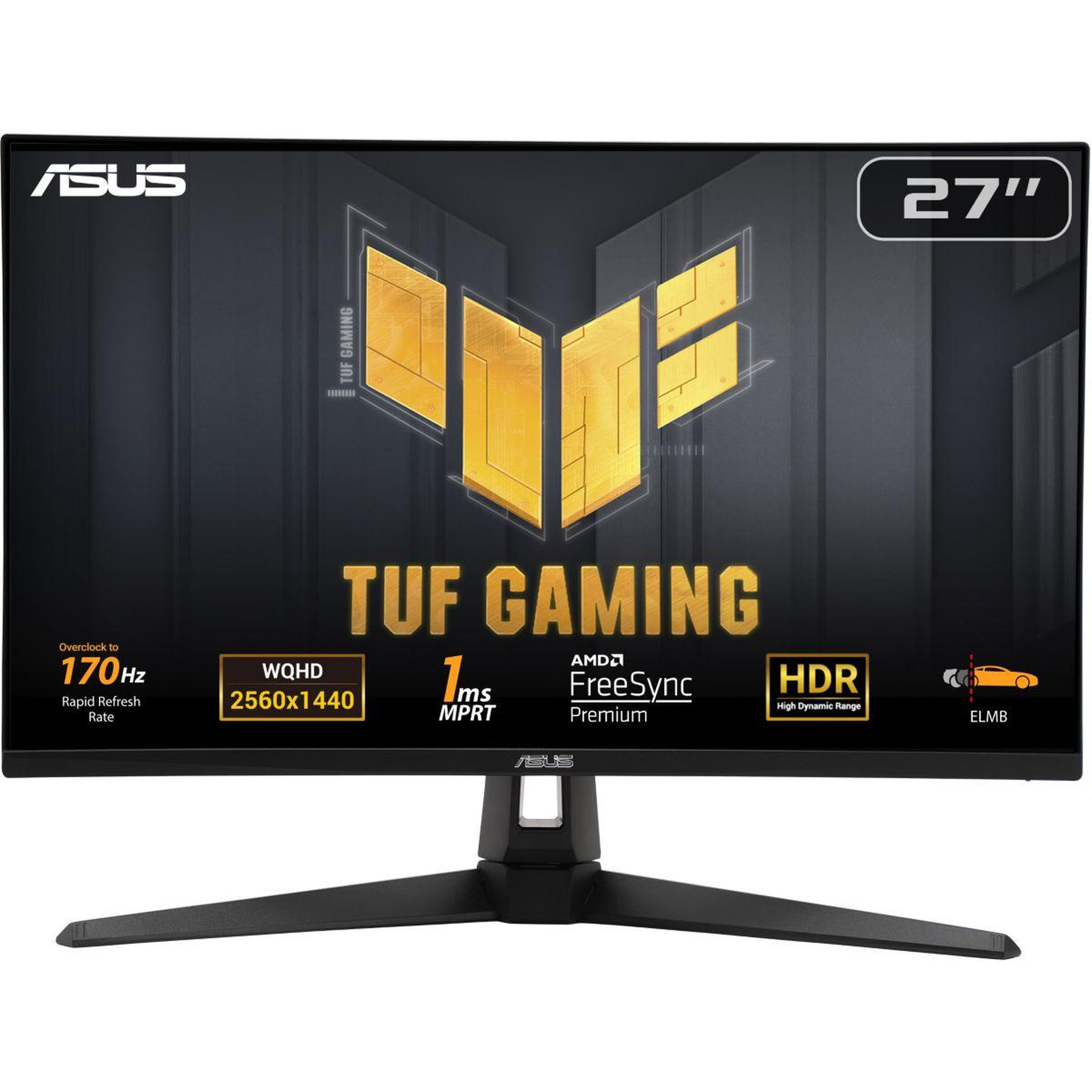 Voir la diapositive 4 : ASUS Ecran PC Gamer TUF VG27AQA1A Plat 27'' VA