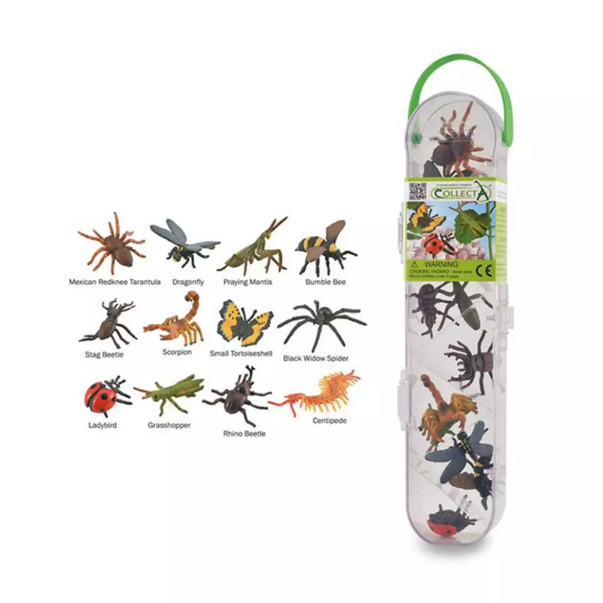 Figurines Collecta Figurines Mini - Insectes : Set de 12 Insectes et Araignées