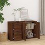Voir la diapositive 3 : VIDAXL Buffet Chene marron 100x33x59,5 cm Bois d'ingenierie