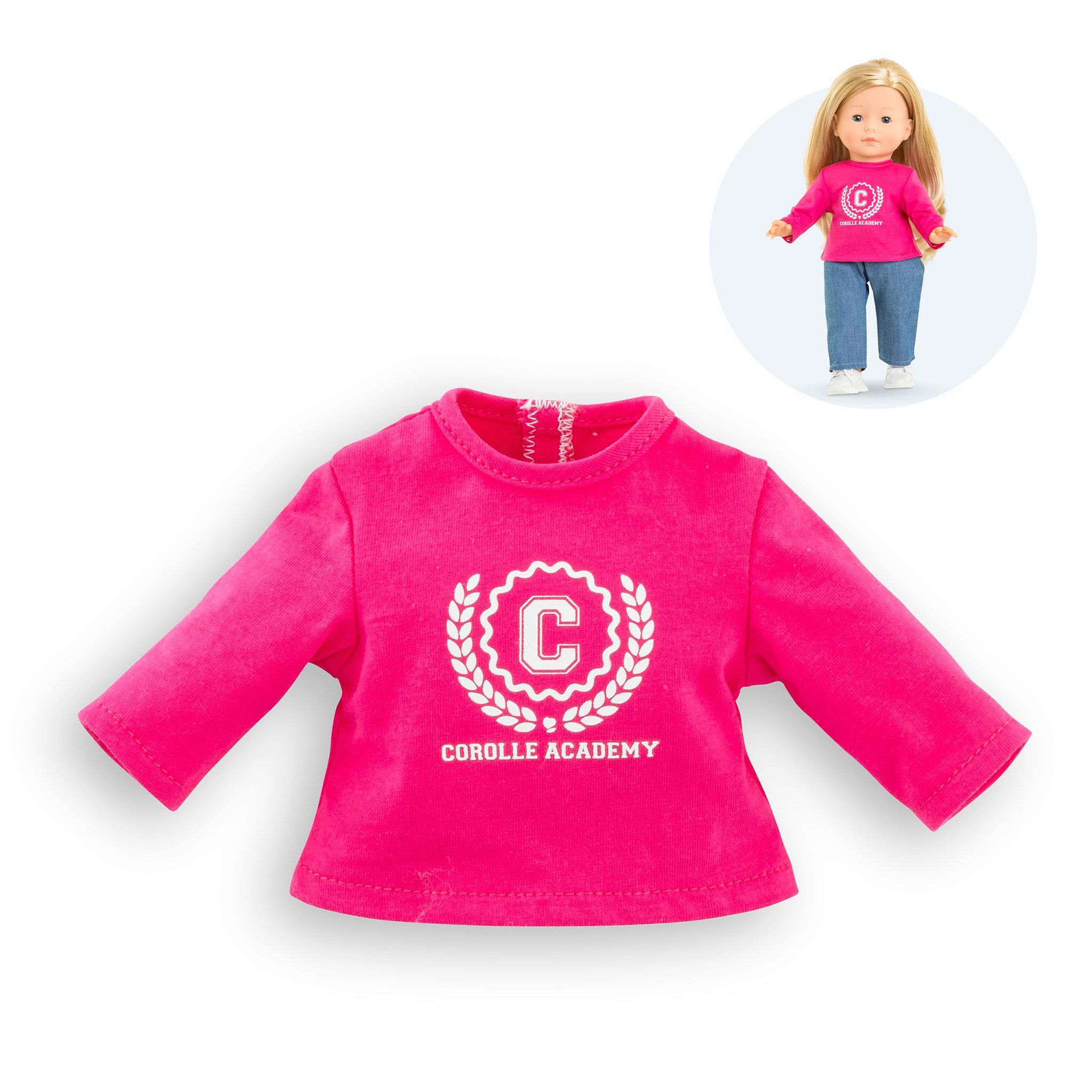 Corolle T-Shirt Fuchsia Corolle Academy pour poupée ma Corolle