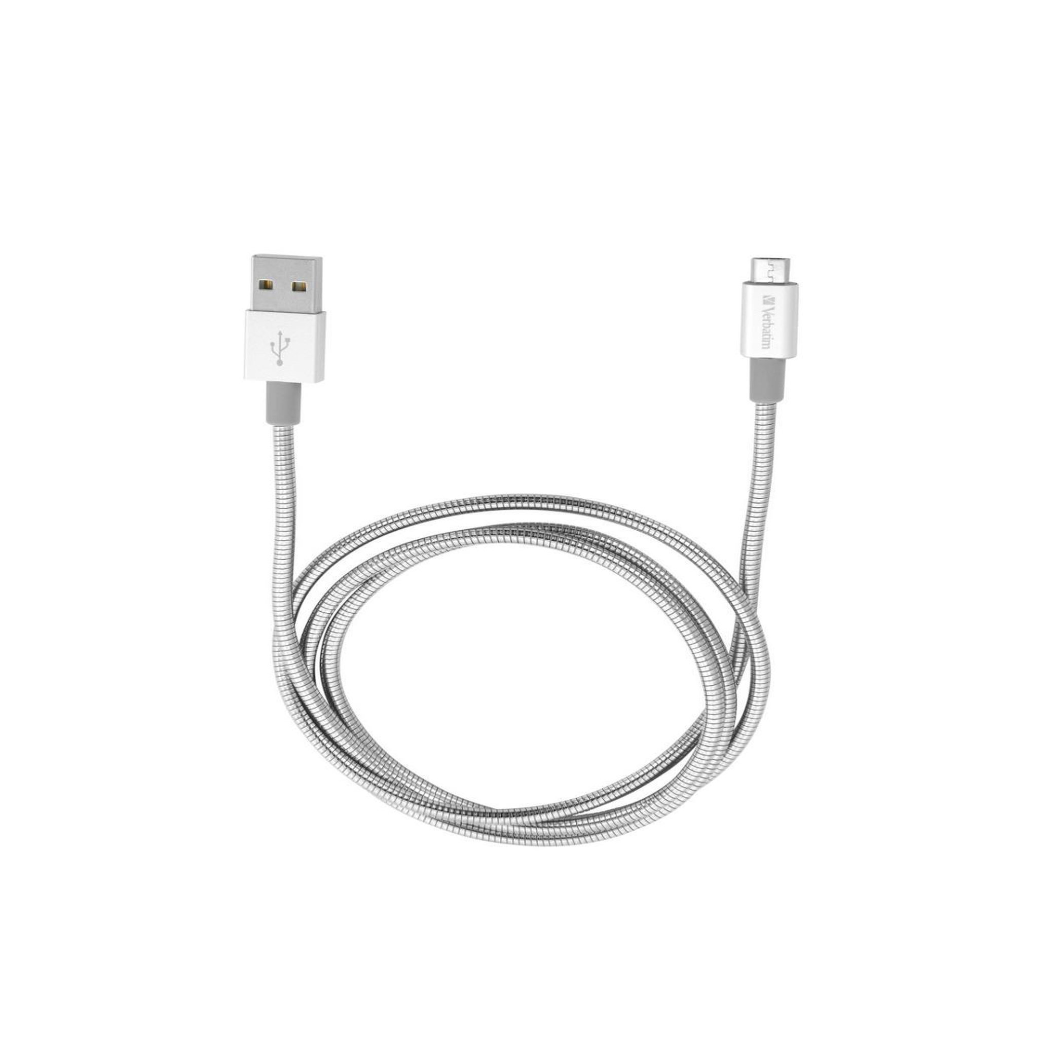 Verbatim Verbatim Câble de synchronisation et de charge pour micro-USB, 100 cm, argent