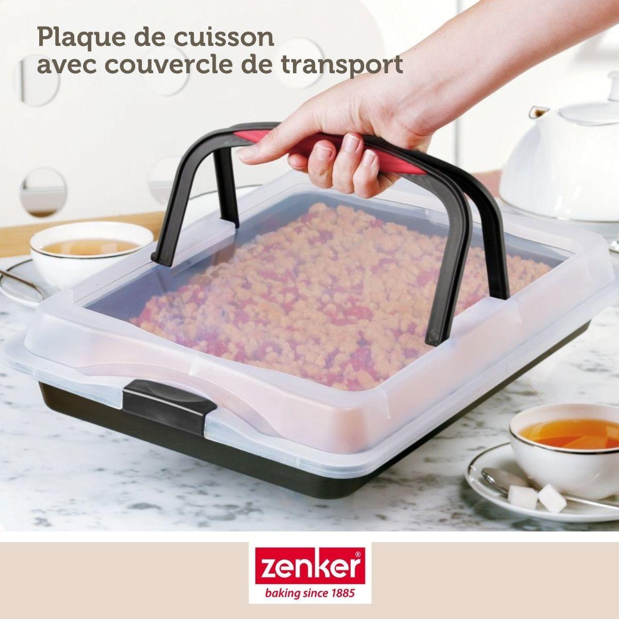 Voir la diapositive 2 : ZENKER Set de 4 ustensiles de pâtisserie moule à gâteaux 2 bols et spatule pâtisserie zenker bake and go