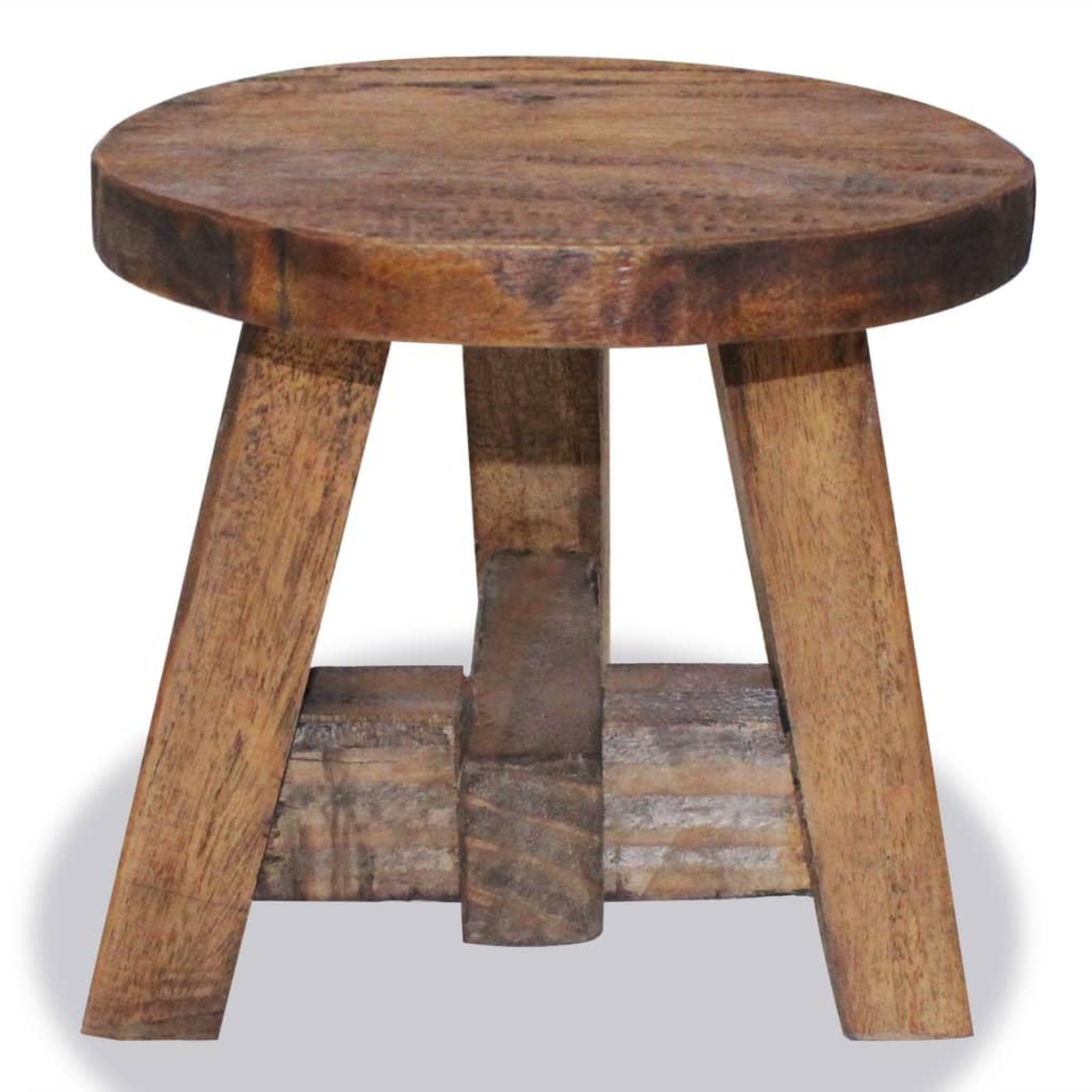Voir la diapositive 2 : VIDAXL Tabouret bois d'acajou massif