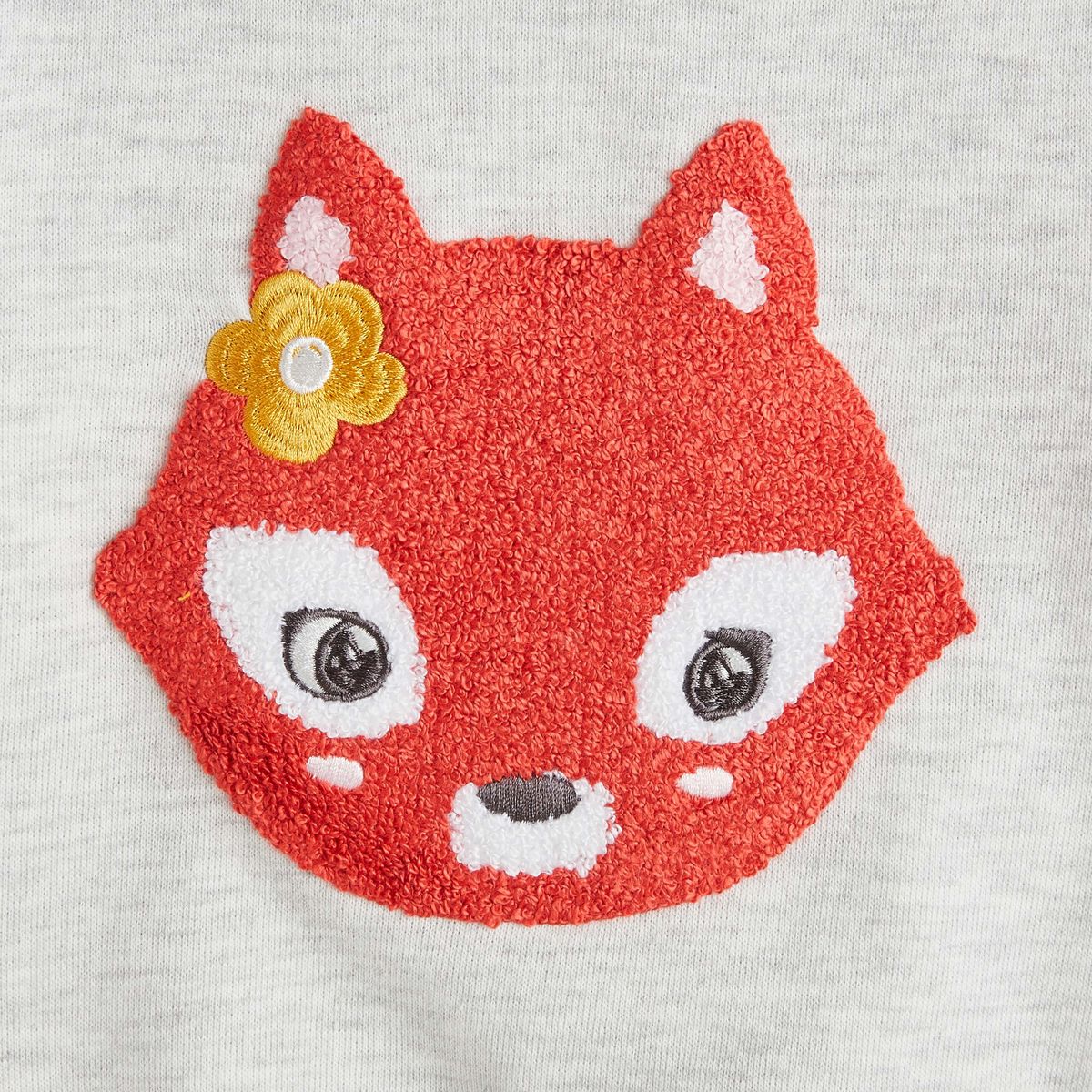 IN EXTENSO Sweat col rond renard bébé fille