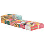 Voir la diapositive 3 : VIDAXL Pouf modulaire Patchwork Tissu