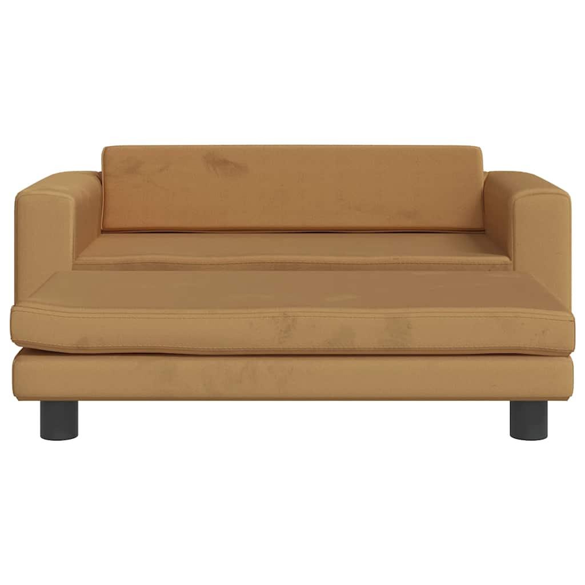 Voir la diapositive 3 : VIDAXL Lit pour chien avec extension marron 100x50x30 cm velours
