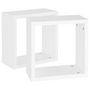Voir la diapositive 4 : VIDAXL Étagères cube murales 2 pcs Blanc 30x15x30 cm