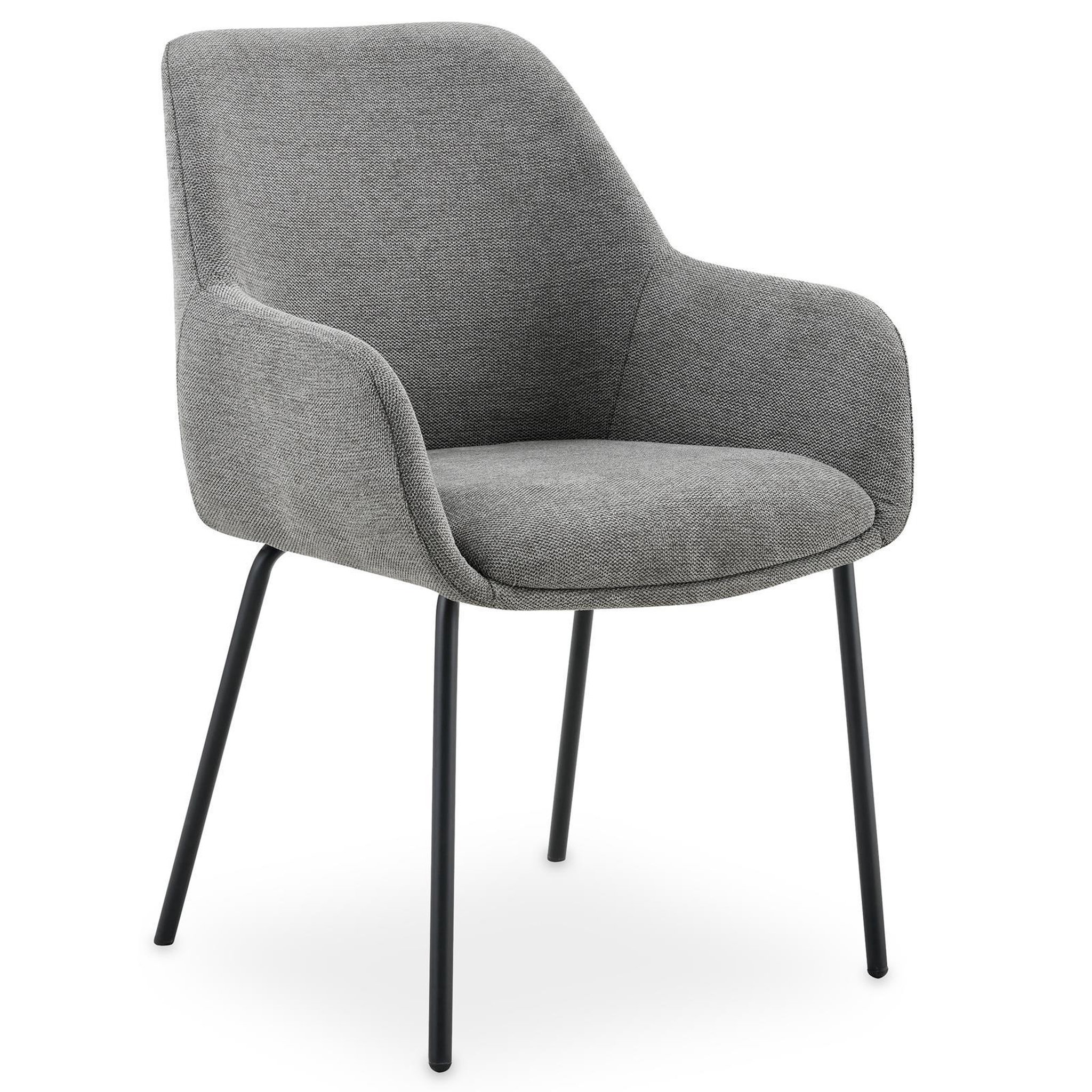 Voir la diapositive 3 : IDIMEX Lot de 2 chaises tursi de salle à manger en tissu