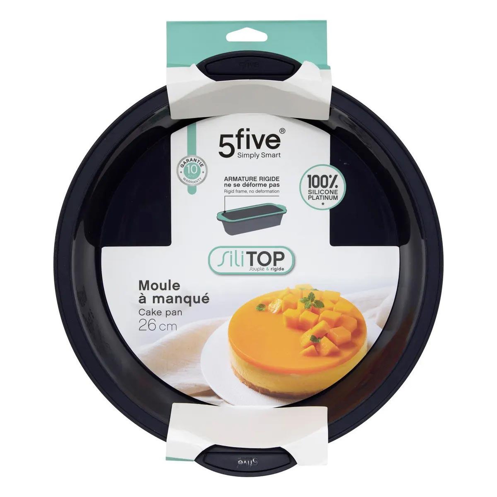 Voir la diapositive 3 : FIVE Moule à manqué silicone  silitop  31cm gris