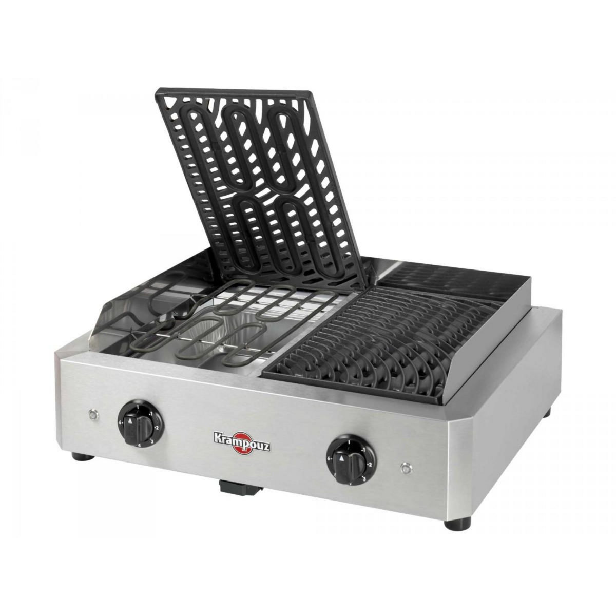 KRAMPOUZ Barbecue électrique posable 2x1700w - gecim2oa00