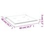 Voir la diapositive 6 : VIDAXL Coussins de chaise jardin lot de 6 taupe 40x40x3cm tissu oxford