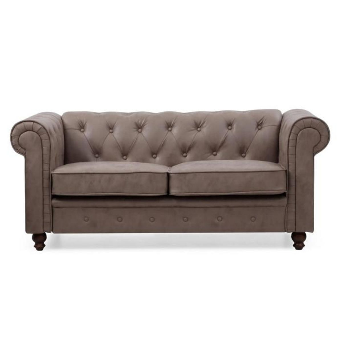 Paris Prix Canapé 2 Places  Chesterfield  158cm Marron Vintage