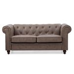 Paris Prix Canapé 2 Places  Chesterfield  158cm Marron Vintage