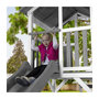 Voir la diapositive 3 : Axi House AXI Structure de jeu Beach Tower Blanc Gris  avec cadre d'escalade balancoire et toboggan Gris