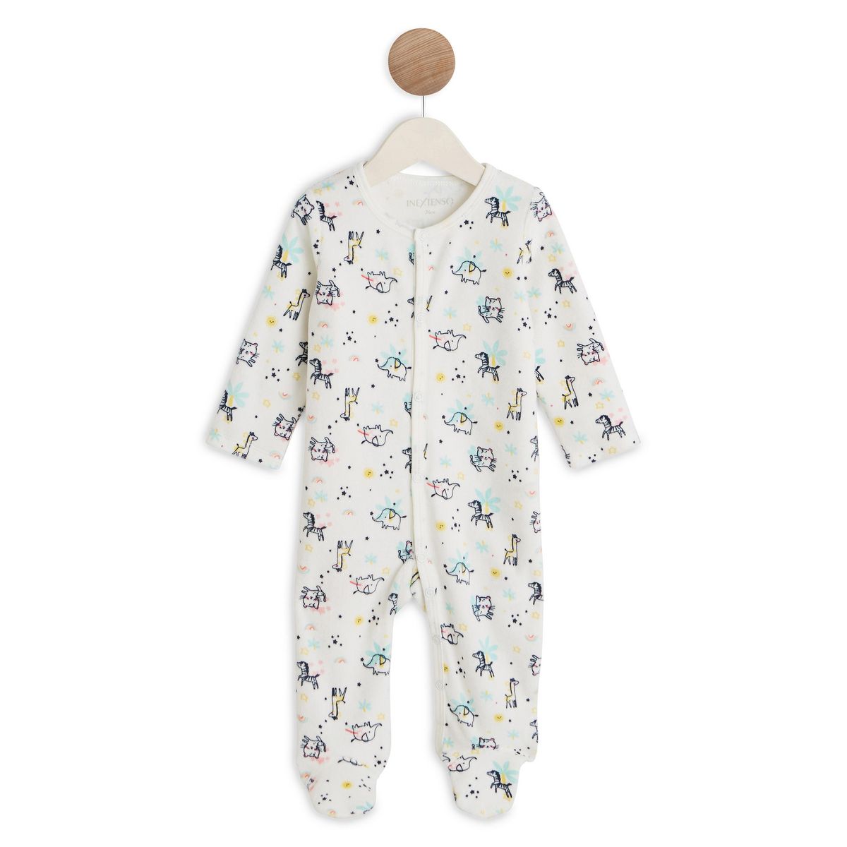 IN EXTENSO Dors bien velours bébé fille