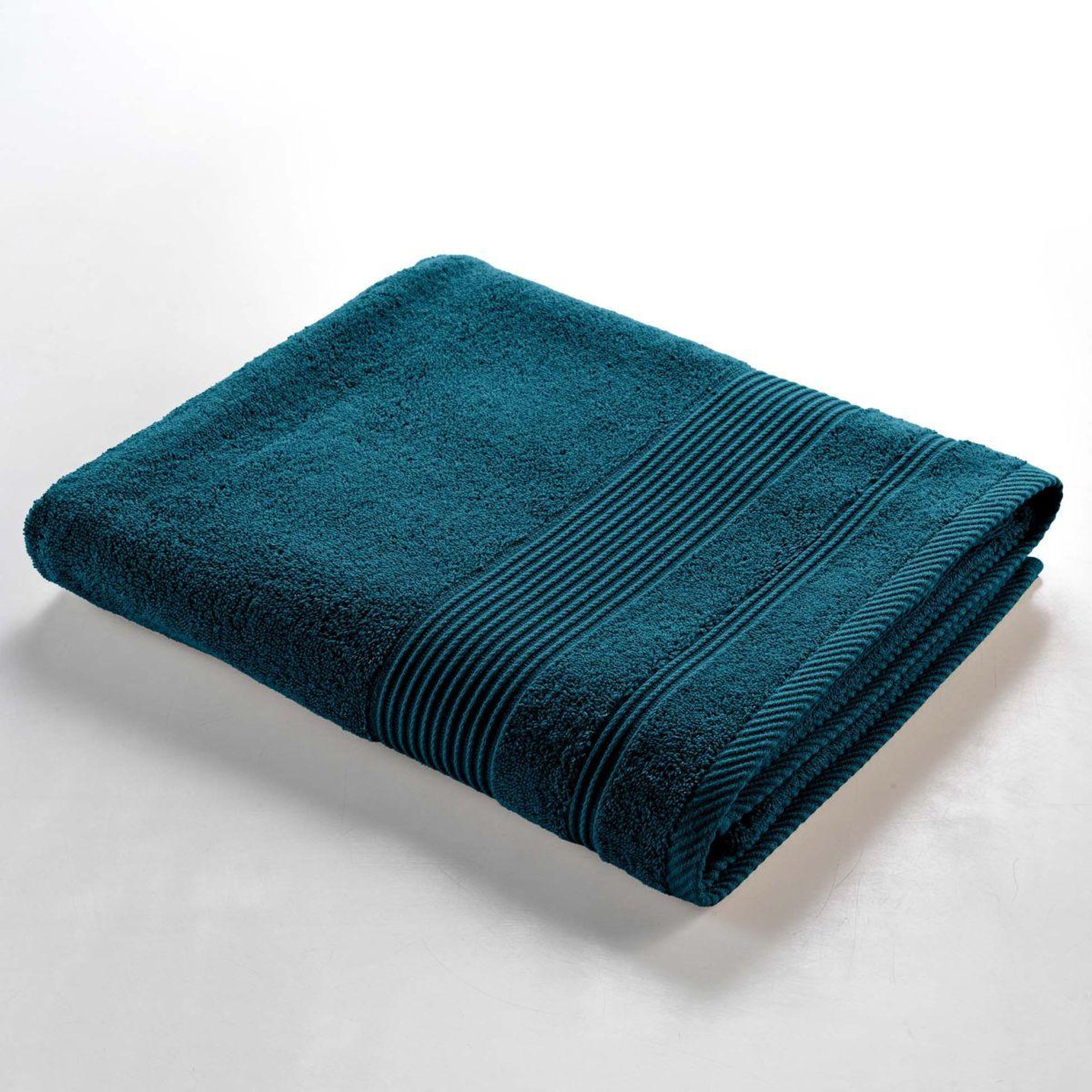Voir la diapositive 2 : Douceur d'Intérieur Drap de bain  tendresse  90x150cm bleu indigo