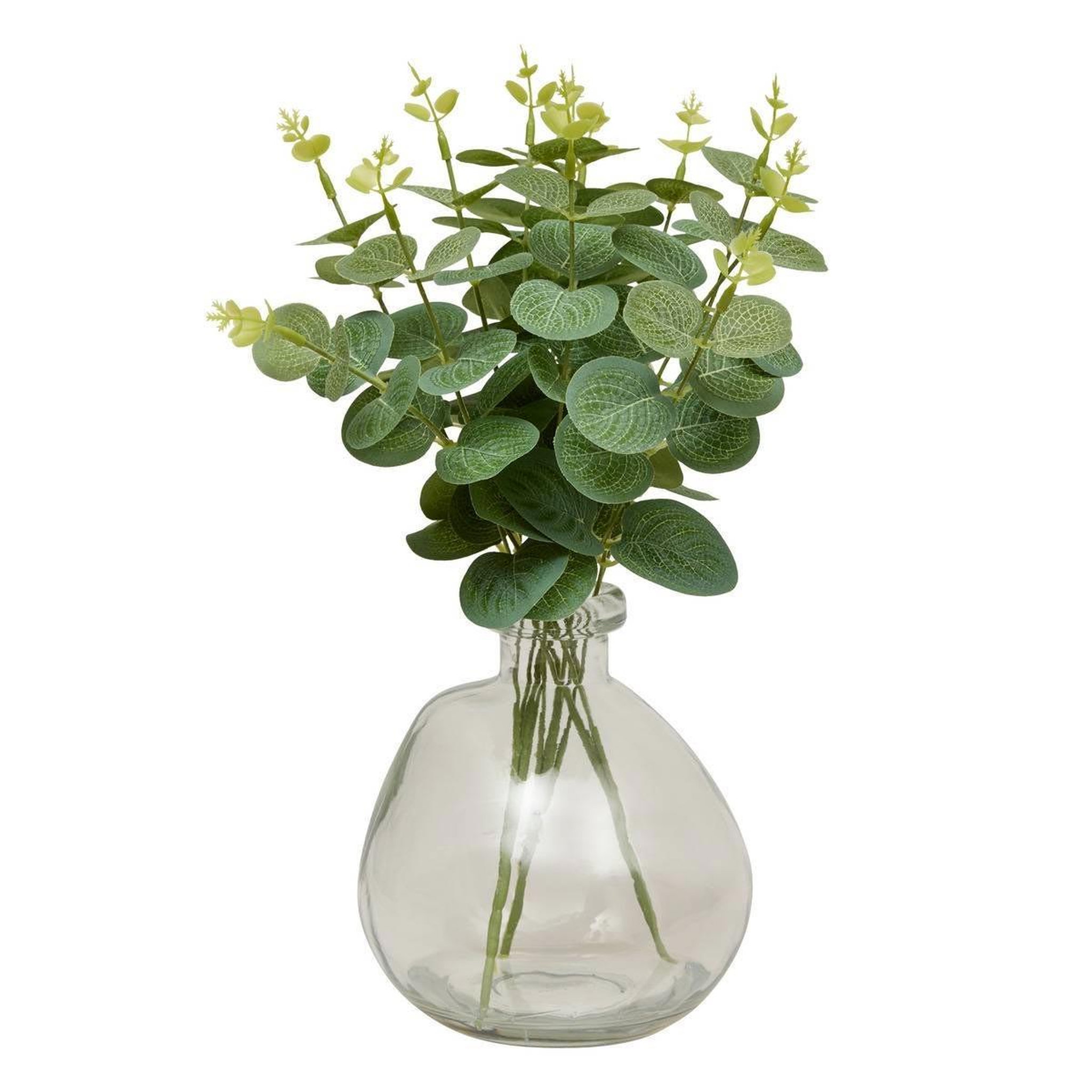 ATMOSPHERA Composition eucalyptus artificiel & vase  urice  35cm vert