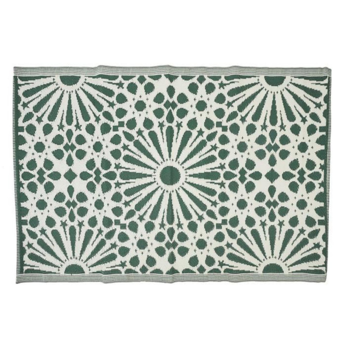 Paris Prix Tapis Déco Imprimé  Patio  120x180cm Vert