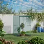 OUTSUNNY Serre de jardin serre à tomates filet protection solaire porte zippée enroulable acier HDPE vert