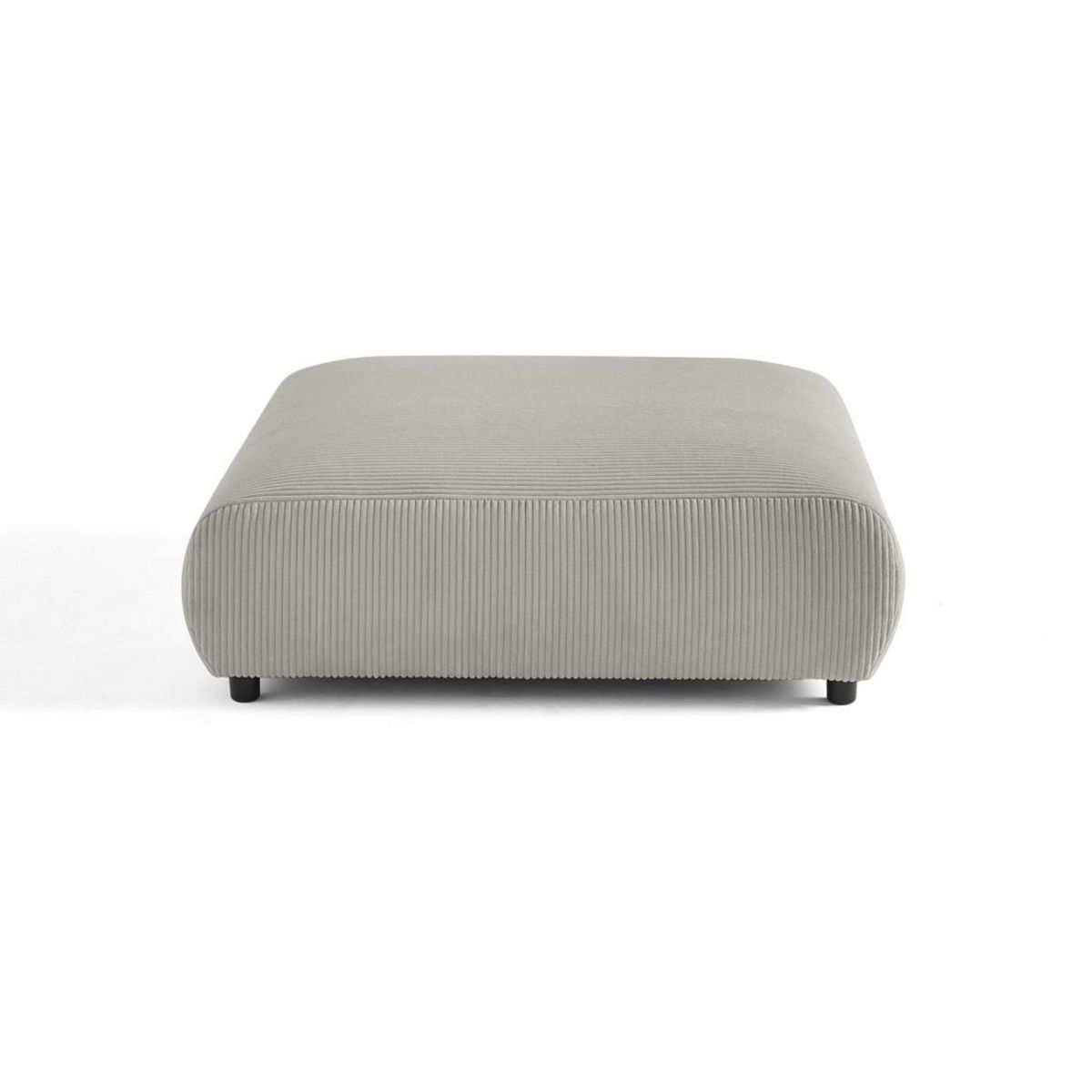 LISA DESIGN Garance - grand pouf modulable - en velours côtelé