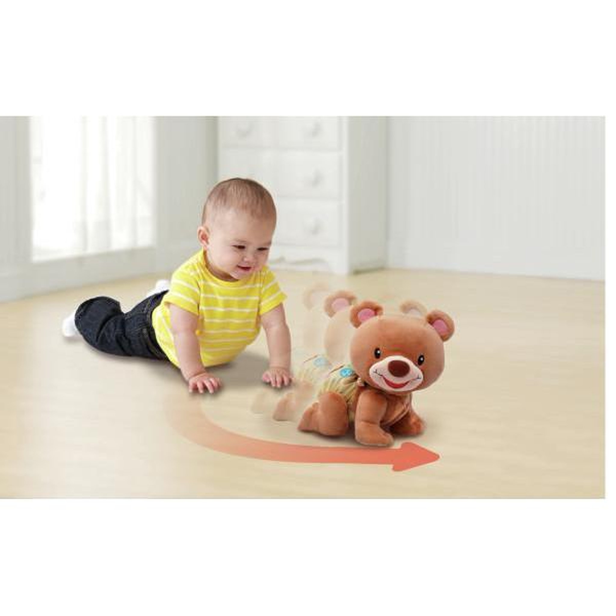 Voir la diapositive 2 : VTECH BABY VTECH BABY - Ourson, 1,2,3 Suis-Moi - Brun